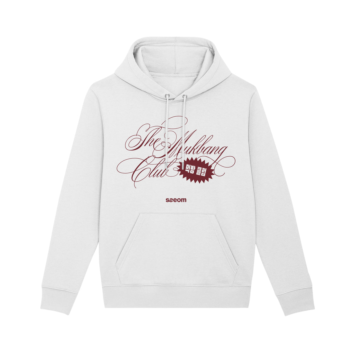MUKBANG WHITE HOODIE – SSEOM