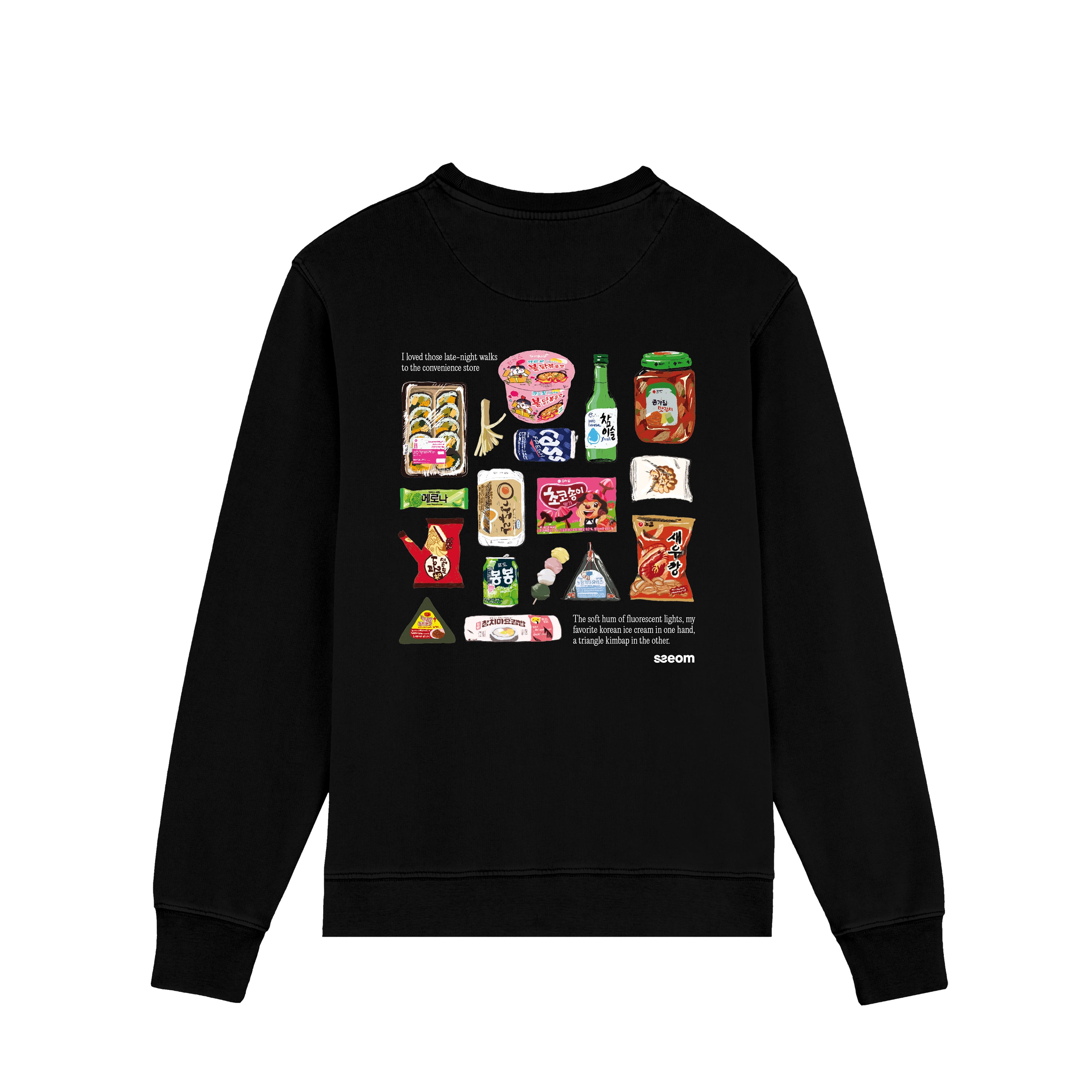 CONVENIENT BLACK CREWNECK