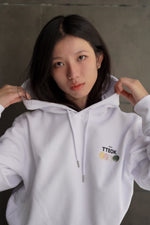 Load image into Gallery viewer, TTEOK TIME WHITE HOODIE
