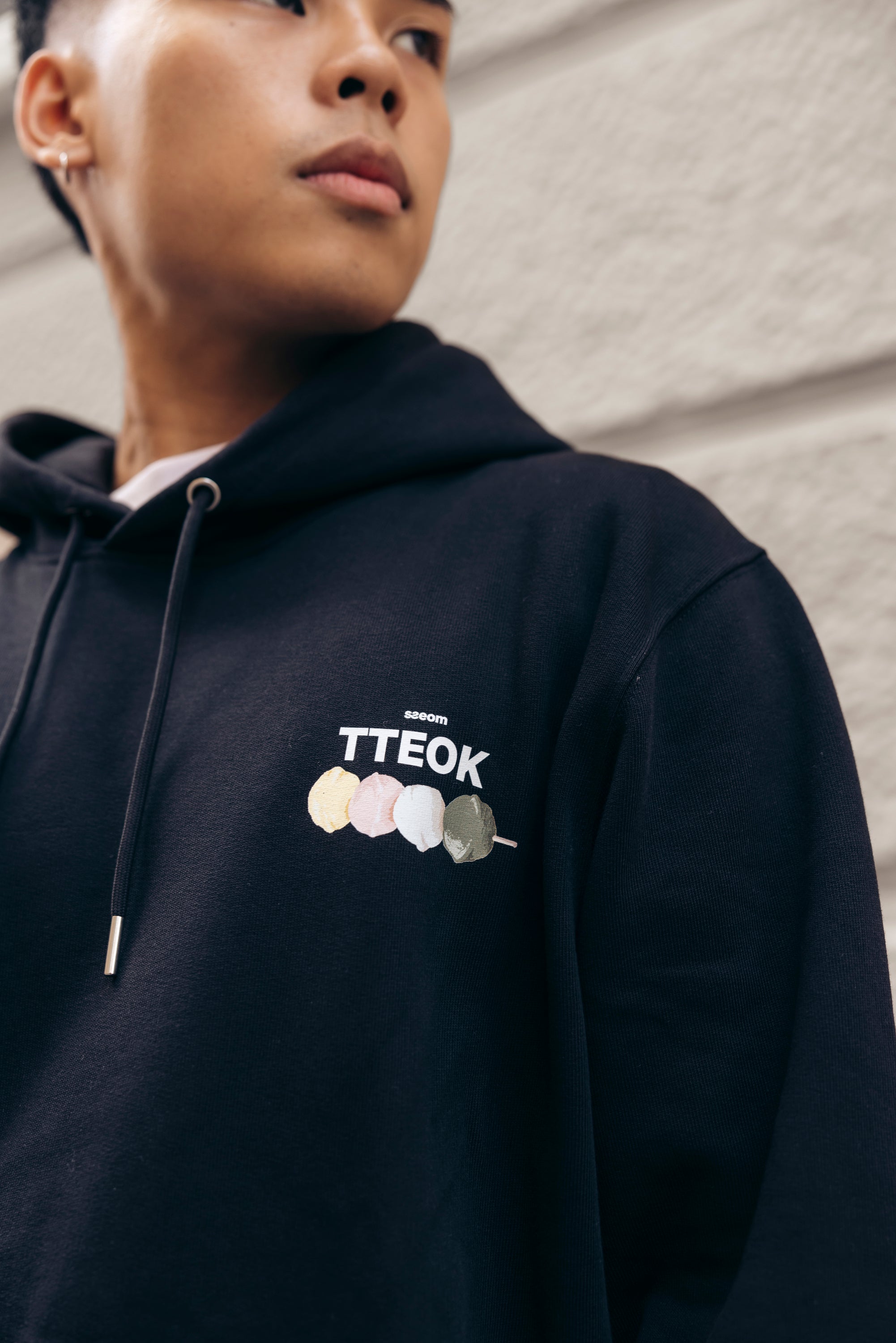 TTEOK TIME BLACK HOODIE