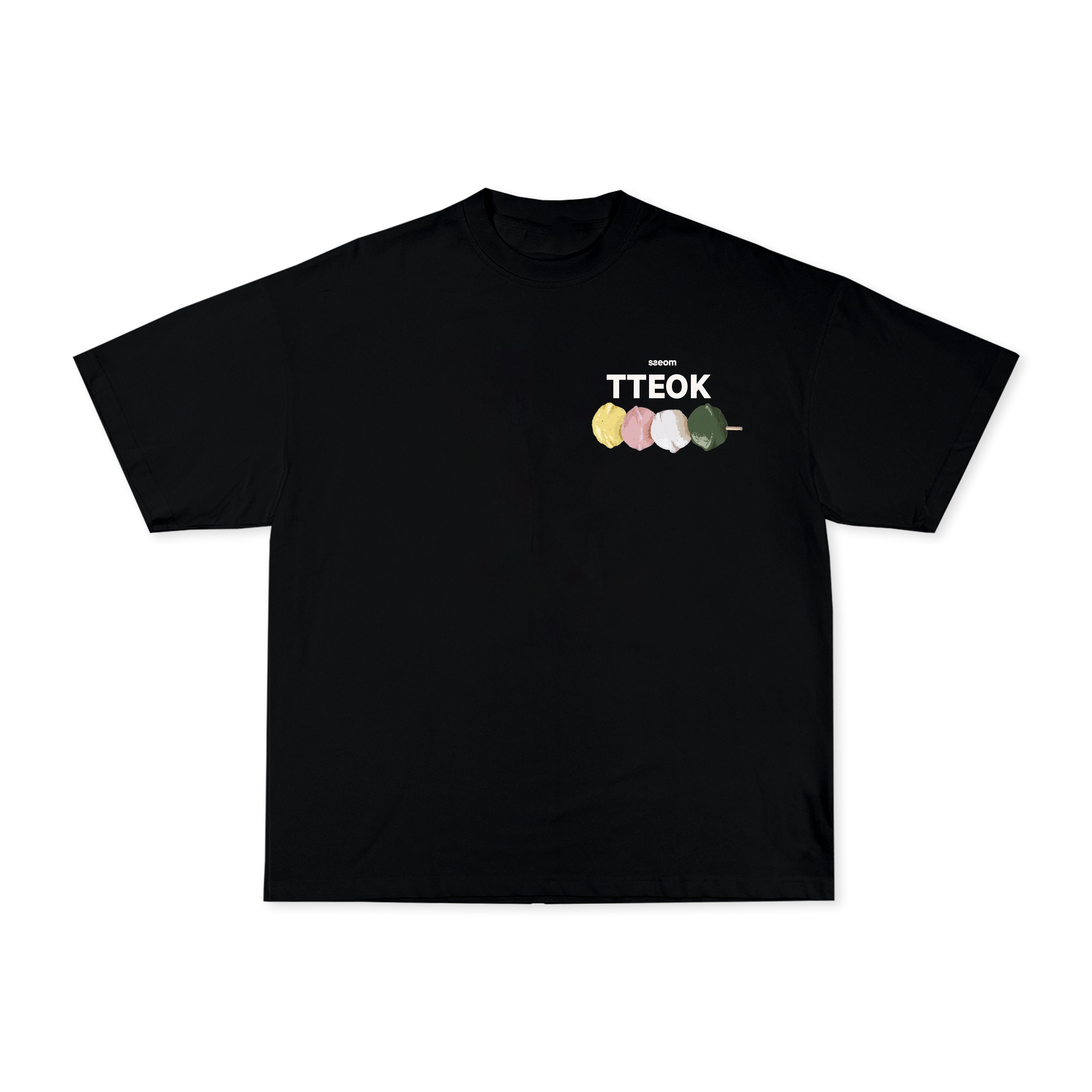 TTEOK TIME BLACK TEE