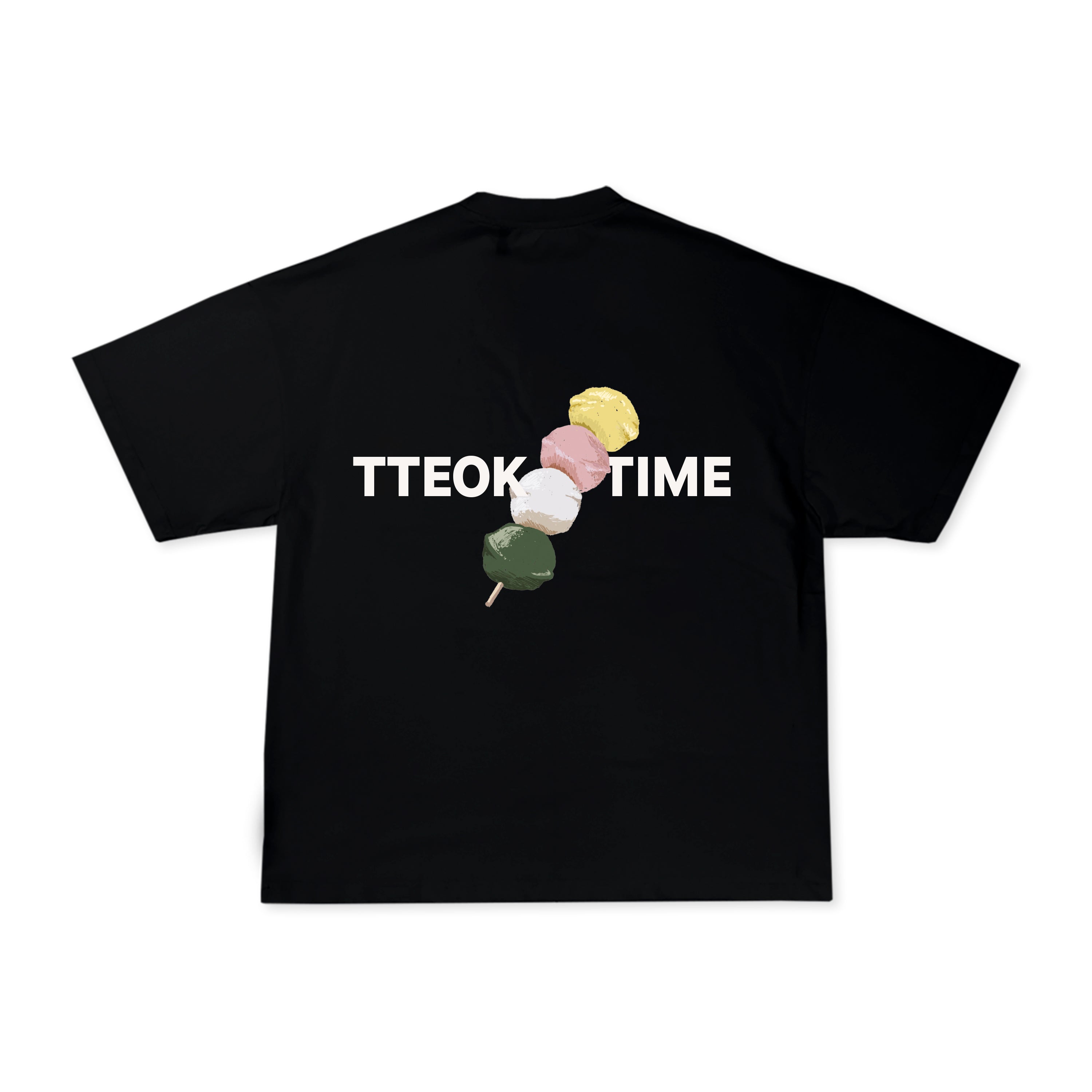 TTEOK TIME BLACK TEE